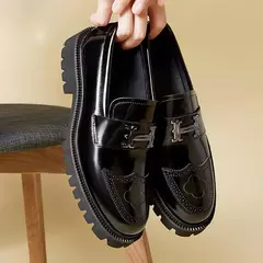 Sapatos de barco mocassins de couro masculino, mocassins casuais com vestido, marca de luxo - comprar online