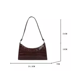 Retro Jacaré Padrão Bolsas De Couro PU para Senhoras, Bolsa Pequena Feminina, - loja online