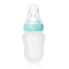 Baby's BPA Free Toddlers Training Feeding Colher de silicone macio ponta forma alimentador de mamadeira Gadgets de bebê Utensílios de bebê - Wolf Magazine