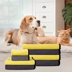 Toalha absorvente de secagem rápida para animais de estimação, toalha de banho de microfibra para cães e gatos, toalha limpa conveniente, roupão de banho para cães, suprimentos para animais de estimação na internet