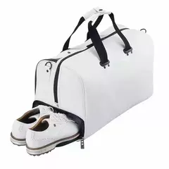 Tymilla-Bolsa crossbody simples para roupas de golfe, grande capacidade, PU impermeável, área de sapato independente, esportes ao ar livre, novo, 2024