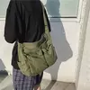 Mulheres Vintage Handbag Canvas Adolescente Ombro Tote Bags Messenger Bags Senhoras Casual Bolsa Crossbody Purse