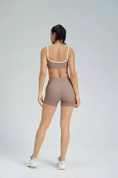 Imagem do Terno de Yoga Patchwork de duas peças para mulheres, cintura alta Flare Leggings, roupas de treino Fitness Sportswear agasalho