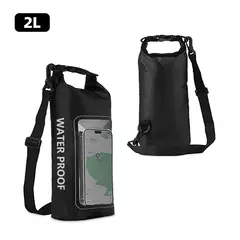 Saco seco impermeável para trekking, deriva, rafting, surf, caiaque, sacos de esportes ao ar livre, equipamento de acampamento, tela sensível ao toque, XA394Q, 2L - loja online