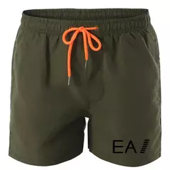 Maiô respirável de cintura baixa masculino, shorts sexy de natação, shorts de surf, verão, 2024