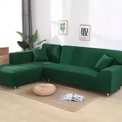 Imagem do Monocromático Elastic Capas Sofá para Sala, L Shaped Canto Sofá Capa, Protetor de Cadeira Slipcover, 1, 2, 3, 4 Lugares
