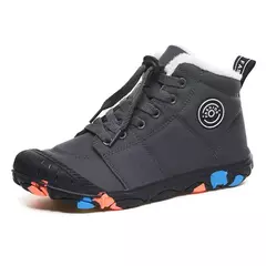 Novas crianças caminhadas sapatos antiderrapantes meninos tênis de inverno quente mais botas de pele adolescentes esporte sapato de trekking para meninas botas de cano alto - loja online