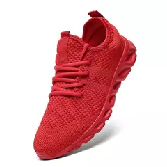 Calçado esportivo casual masculino, tênis leve, malha respirável, tênis preto de corrida, branco, atlético, corrida, tênis, ao ar livre - loja online
