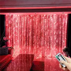 LED USB Curtain String Fairy Lights, Guirlanda de Natal, Remoto para Festa, Jardim, Casa, Decoração de Casamento, Ano Novo, 8 Modos, 6 m, 3m, 2025