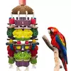 Pássaro mascar brinquedo pássaro papagaio treinamento brinquedos mastigar forrageamento pendurado gaiola cordas de papel fio desenho bola brinquedos aliviar o tédio
