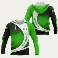 Moletom de equipe de motocicleta Kawasaki para homens e mulheres, moletom com zíper, jaquetas casuais, casaco infantil, primavera, outono, 2024 - Wolf Magazine