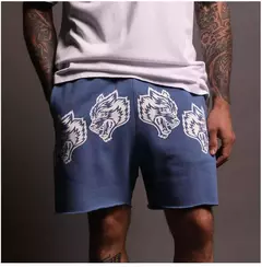 Calções de desporto casual masculino, Fitness, Borda áspera, Solto, Treinos, Basquetebol, Corrida, Solto, Verão - loja online