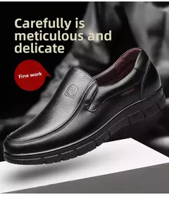 Sapatos casuais de couro genuíno para homens plataforma plana sapatos de caminhada ao ar livre mocassins tênis respiráveis sapatos feitos à mão - comprar online