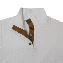 Pulôver de manga comprida Jacquard masculino, moletom macio casual, blusa com gola O, roupa para primavera e outono, moda