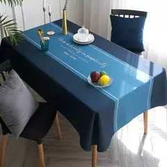 Toalha de mesa retangular nórdica anti-incrustante, tecido impermeável e à prova de óleo, mesa de café moderna do agregado familiar - loja online