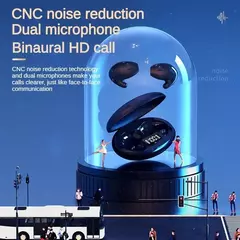 Sono invisível sem fio fone de ouvido tws bluetooth 5.3 fones escondidos ipx5 à prova dwaterproof água redução ruído esportes fone na internet