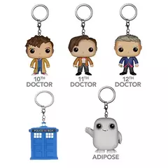 Pocket Doctor Who Adipose Chaveiro Brinquedo de boneco de ação