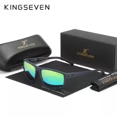 Kingseven óculos de sol polarizados para homens e mulheres, moldura quadrada, melhor para dirigir, viagens ao ar livre, novo lc755 - loja online