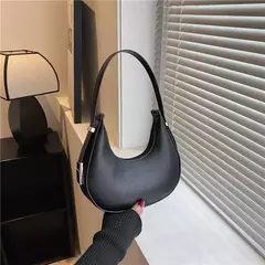 Bolsa de ombro Hobo de couro PU feminina, bolsa de embreagem pequena bolsa de ax na internet