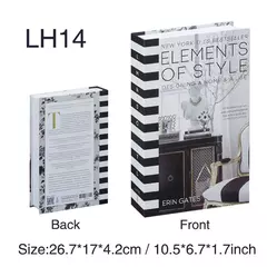 Livros falsos de luxo para decoração de casa, acessórios para sala, decoração de moda, suporte, nórdico simples, mesa de café na internet