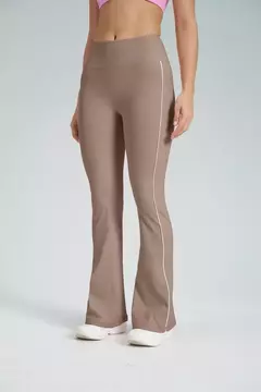 Terno de Yoga Patchwork de duas peças para mulheres, cintura alta Flare Leggings, roupas de treino Fitness Sportswear agasalho - comprar online