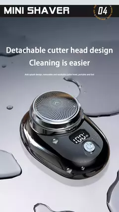 Mini barbeador elétrico para viagens masculinas, navalha portátil, aparador de barba, recarregável, recarregável, rosto na internet