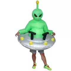 Adulto et alienígena traje inflável engraçado ternos extravagantes vestido morte fantasma purim halloween carnaval anime festa cosplay trajes na internet