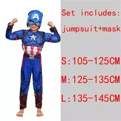 Super-herói homem aranha capitão américa homem de ferro thor hulk batman cosplay traje muscular bodysuit macacão para crianças festa de halloween na internet