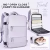 Mochila de viagem para mulheres, Mochila para laptop TSA, voo aprovado, mochila casual para semana