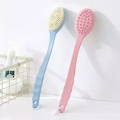 Escova de banho longa alça para limpeza corporal, escovas esfoliantes, massagem nas costas, chuveiro, espuma SPA, acessórios do banheiro, esponja macia
