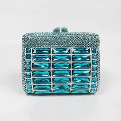 Imagem do Bolsa de cristal strass para mulheres, bolsas femininas de luxo, baile de cristal, senhora, diamante, festa de casamento, bolsas de ombro
