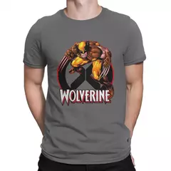 Imagem do Camisetas Marvel Super Hero para homens, gola redonda, manga curta, X-Man, Wolverine, Humor, presente, roupas de ideia, 100% algodão