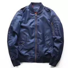 Imagem do Jaqueta bomber masculina 2023 nova primavera outono jaquetas de beisebol masculino piloto outwear casaco verde do exército com zíper uniforme tático masculino