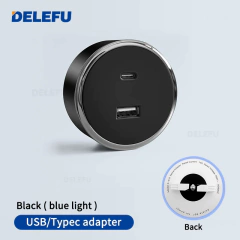 DELEFU Pista Tomada Universal Brasil Itália Chile USB-AC Adaptador Romovível Parede de Cozinha Tomada Elétrica Branco Preto Cinza - Wolf Magazine