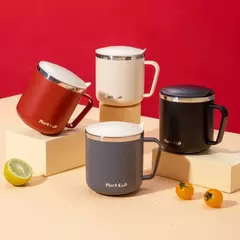 Caneca térmica da parede dobro do aço inoxidável, copos de água isolados, canecas do leite, copo de café, metal - Wolf Magazine