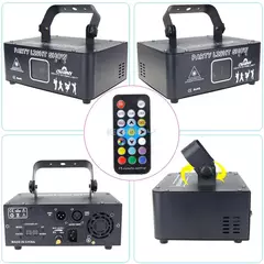 Df500 android ios app rgb animação a laser dj luzes discoteca festa projetor feixe barra de dança decoração natal efeito palco lâmpada mostrar na internet