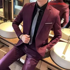 Terno de escritório formal masculino, terno fino casual masculino, vestido de noiva, moda boutique, monocromático, colete noivo, noivo na internet