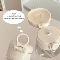 Imagem do Harry potter palha copo de água 600/400ml crianças beber portátil plástico transparente grande capacidade esporte garrafa de água presentes
