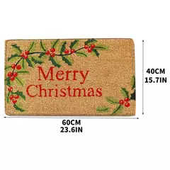 Tapete antiderrapante da porta dianteira, decoração do festival do Natal, esteira interna e exterior, 60x40cm na internet