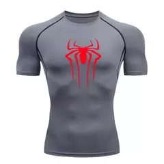 Camiseta masculina de segunda pele correndo, esportes de proteção solar Fitness Rashgarda, mangas compridas MMA, camisa de compressão, roupas de treino - loja online