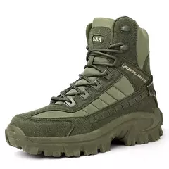 Botas de Combate Deserto Masculino, Botas Táticas Antiderrapantes, Tornozelo de Caminhada, Sapatos de Caça, Segurança do Trabalho, Exterior - comprar online