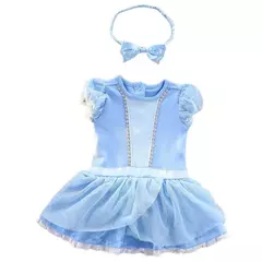 Baby Romper TUTU Vestido Com Headband Infantil Baby Princess Girl Roupas Tamanho 3-18M Cute Design Baby Dress Party Trajes - loja online