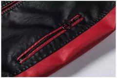 Jaqueta de couro fina masculina, emenda, locomotiva, retrô, moda lazer, mais vendida, primavera e outono, 2023