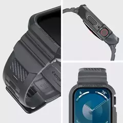 Armadura robusta Pro projetada para Apple Watch Ultra 2 capa de borracha com pulseira série 9/8/SE2/7/6/SE/5/4 45 mm/44 mm 41 mm 40 mm