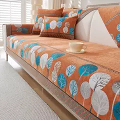 Tapete de sofá Chenille Full Moon Tree, capa de sofá universal, combinação Jacquard, antiderrapante, monocromático, quatro estações, combinação - loja online