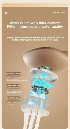 Alimentador automático para gatos, água potável, grande capacidade, separação seca e molhada, recipiente de alimentos, suprimentos para animais de estimação na internet