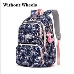 Rolling School Bags for Girls, Mochila impermeável para crianças com rodas, Trolley Luggage Back Pack, Ensino médio - comprar online