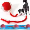 Bola elétrica quente para cães, bola de rolamento automática, recarregável, inteligente, animal de estimação, brinquedo interativo de pelúcia, treinamento de cães e gatos, imitar mouse