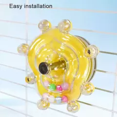 Brinquedo interativo da gaiola do pássaro do brinquedo do papagaio para o distribuidor giratório do deleite dos papagaios, para a estimulação mental e o entretenimento