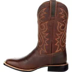 Botas de cowboy ocidentais artesanais para homens, botas bordadas de dedo apontado na panturrilha, botas de equitação novas na internet